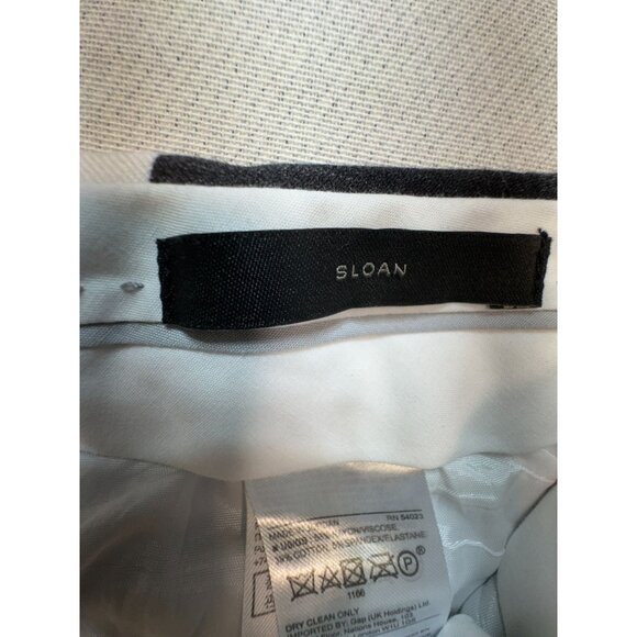 Banana Republic Womens Sloan Trouser Pants Size 4 Black White Buffalo Plaid Y2K - Picture 4 of 14